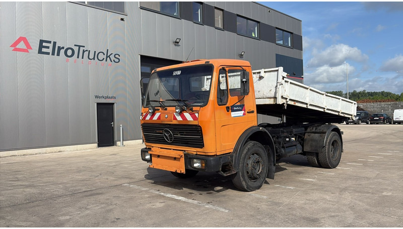 Mercedes-Benz SK 1628 (V8 / LAMES / GRAND PONT / POMPE MANUELLE) - Kamion vetëshkarkues: foto 1 Mercedes-Benz SK 1628 (V8 / LAMES / GRAND PONT / POMPE MANUELLE) - Kamion vetëshkarkues: foto 1