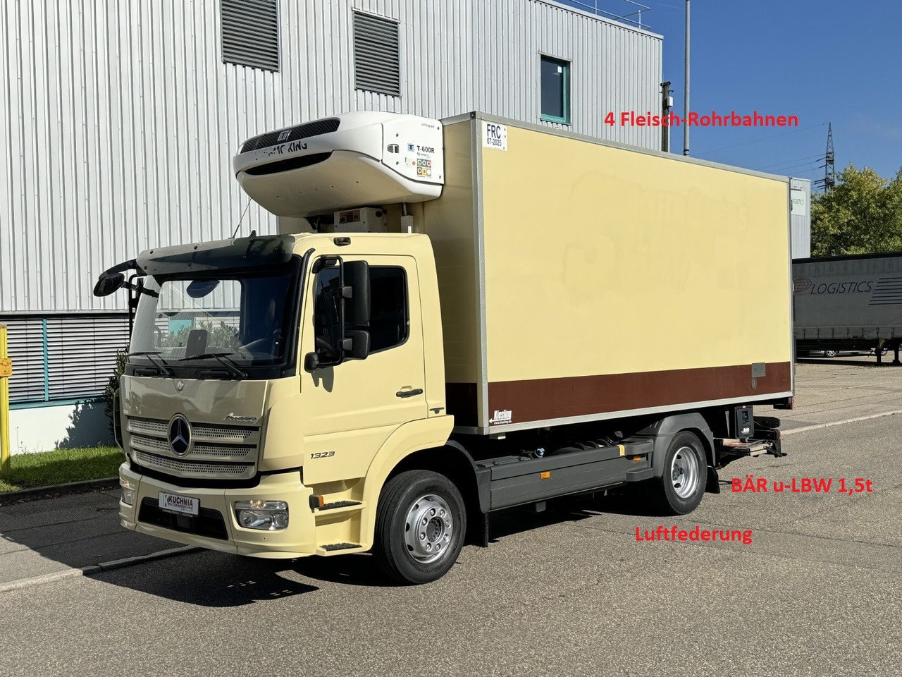 Mercedes-Benz Atego 1323L 4-Fleisch-Rohrbahnen TK T600R ATM - Kamion frigorifer: foto 1 Mercedes-Benz Atego 1323L 4-Fleisch-Rohrbahnen TK T600R ATM - Kamion frigorifer: foto 1