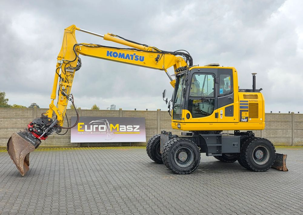 Komatsu PW 148-10, 2016 ROK, SYSTEM LEICA 3D - Ekskavator me goma: foto 1 Komatsu PW 148-10, 2016 ROK, SYSTEM LEICA 3D - Ekskavator me goma: foto 1