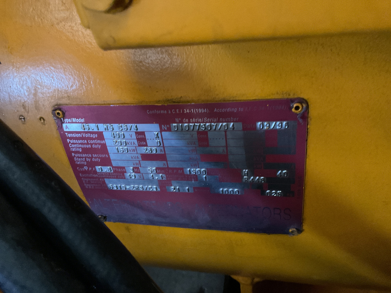 Volvo SDMO generator set. 200KVA. Very complete. Tested and approved. - Set gjeneratori: foto 4 Volvo SDMO generator set. 200KVA. Very complete. Tested and approved. - Set gjeneratori: foto 4