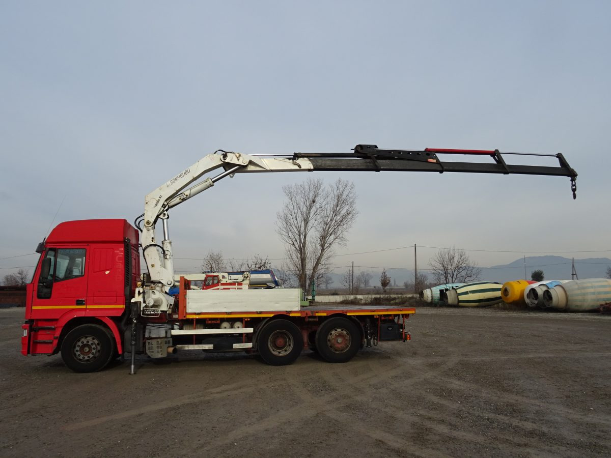 Kamion me karroceri të hapur, Kamion me vinç IVECO EUROSTAR 240E42 BONFIGLIOLI P30500XL: foto 7