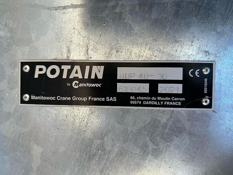 Potain HUP 40-30 - Vinç me ngritje të shpejtë: foto 4 Potain HUP 40-30 - Vinç me ngritje të shpejtë: foto 4