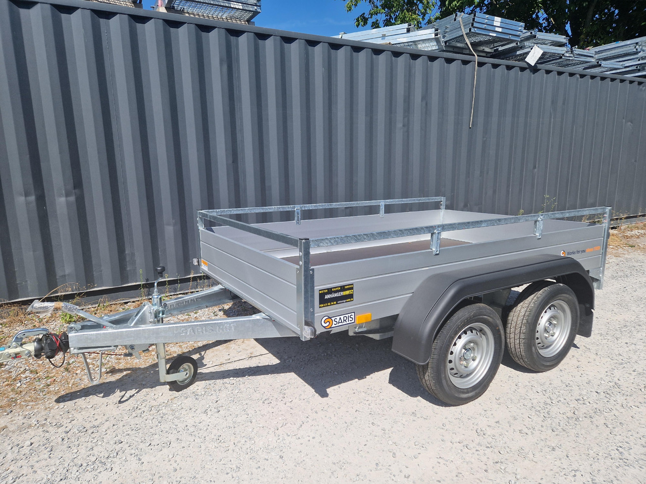 Rimorkio e hapur/ Platformë Saris Anhänger DW2000 McAlu Pro 255x153x43cm 2000kg kurz und breit: foto 11