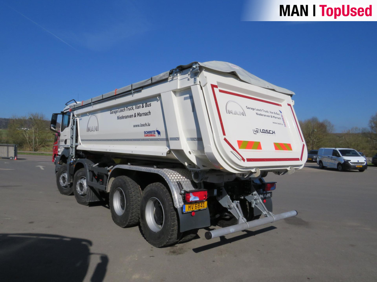 Kamion vetëshkarkues MAN TGS 41.480 8x4 BB CH Schmitz Muldenkipper Retarder: foto 11
