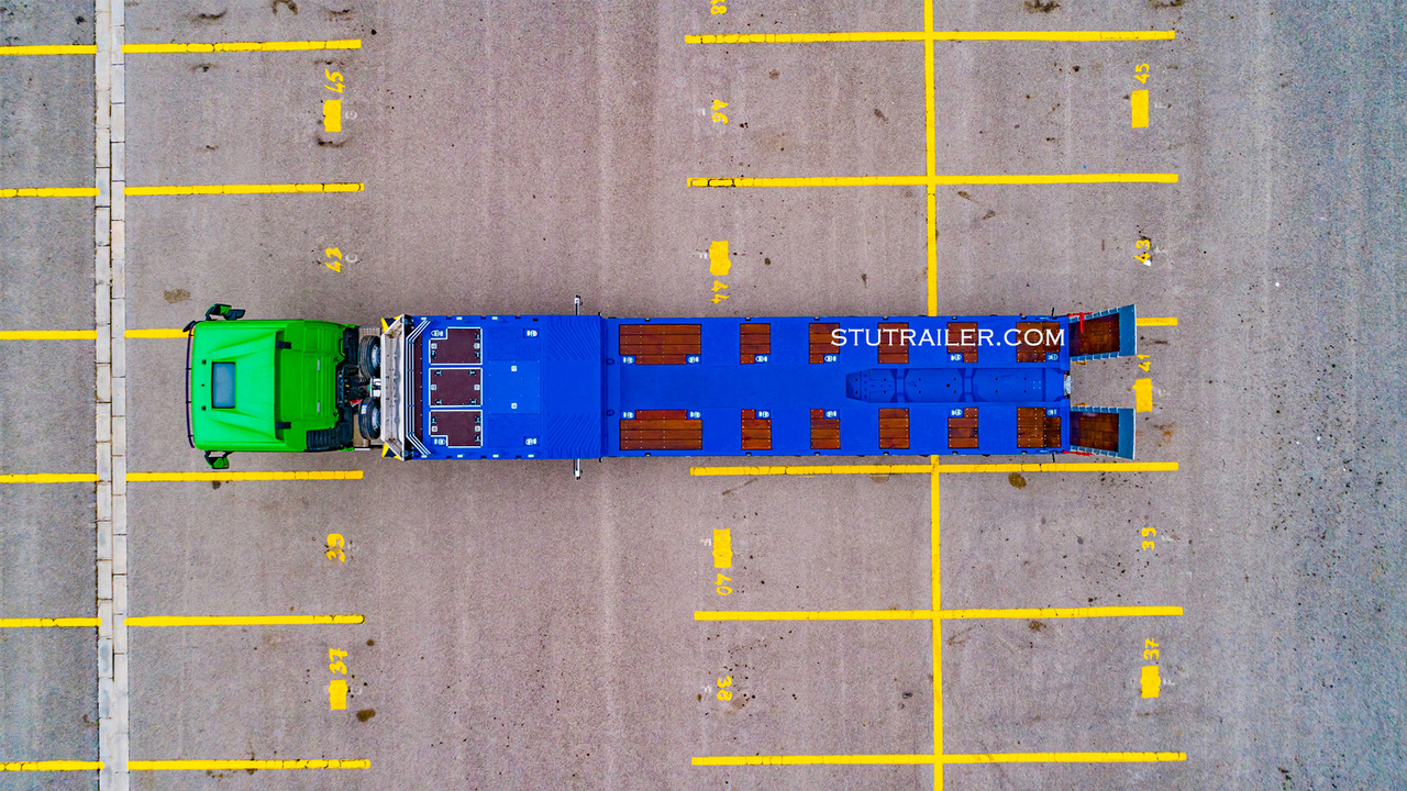 STU 5 Axle Hydraulic Steering Extendable Low Laoder - Gjysmë rimorkio me plan ngarkimi të ulët: foto 3 STU 5 Axle Hydraulic Steering Extendable Low Laoder - Gjysmë rimorkio me plan ngarkimi të ulët: foto 3