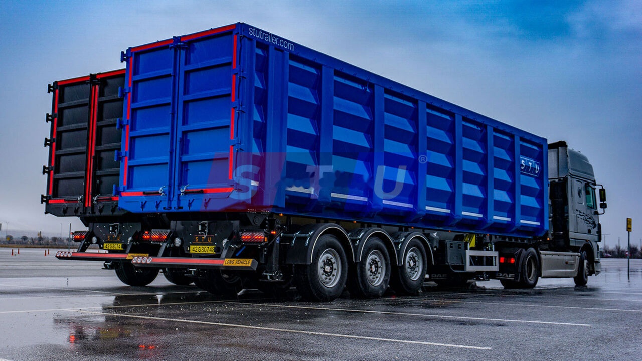 Gjysmë rimorkio vetëshkarkuese i ri STU SCRAP TIPPER TRAILER / FROM 55 TO 81 M3: foto 24