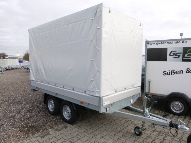 Hapert Azure H-2 Hochlader 3050 x 1600 x 300 mm, mit Plane 180 cm grau ZG 2,0 to. - Rimorkio makine: foto 1 Hapert Azure H-2 Hochlader 3050 x 1600 x 300 mm, mit Plane 180 cm grau ZG 2,0 to. - Rimorkio makine: foto 1