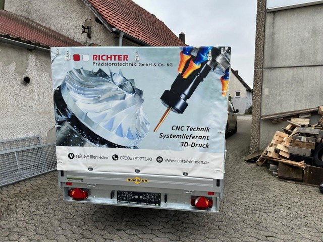 Humbaur HT 253118 Hochlader 2,5 to. mit Hochplane 200 cm, Digitaldruck - Rimorkio makine: foto 4 Humbaur HT 253118 Hochlader 2,5 to. mit Hochplane 200 cm, Digitaldruck - Rimorkio makine: foto 4