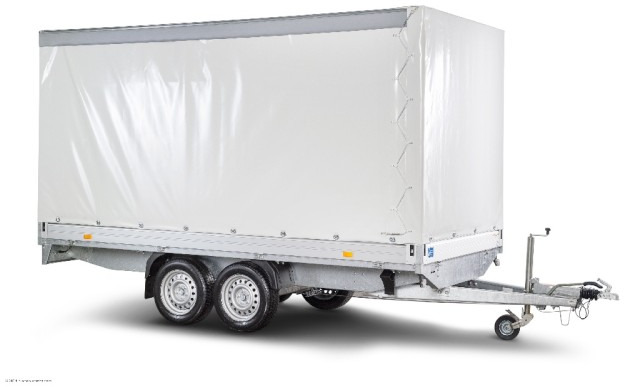 Humbaur HT 254118 Hochlader mit Plane 4100x1850x350mm - Rimorkio makine: foto 1 Humbaur HT 254118 Hochlader mit Plane 4100x1850x350mm - Rimorkio makine: foto 1