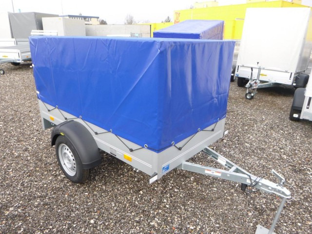 Humbaur Startrailer H 752010 mit Hochplane 750 kg 2050x1095x300mm - Rimorkio makine: foto 1 Humbaur Startrailer H 752010 mit Hochplane 750 kg 2050x1095x300mm - Rimorkio makine: foto 1