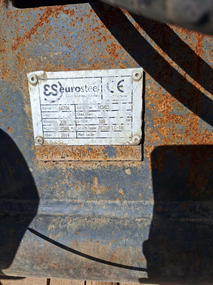 Eurosteel HCWG3 Verachtert - Bashkues i shpejtë për Makineri ndërtimi: foto 5 Eurosteel HCWG3 Verachtert - Bashkues i shpejtë për Makineri ndërtimi: foto 5