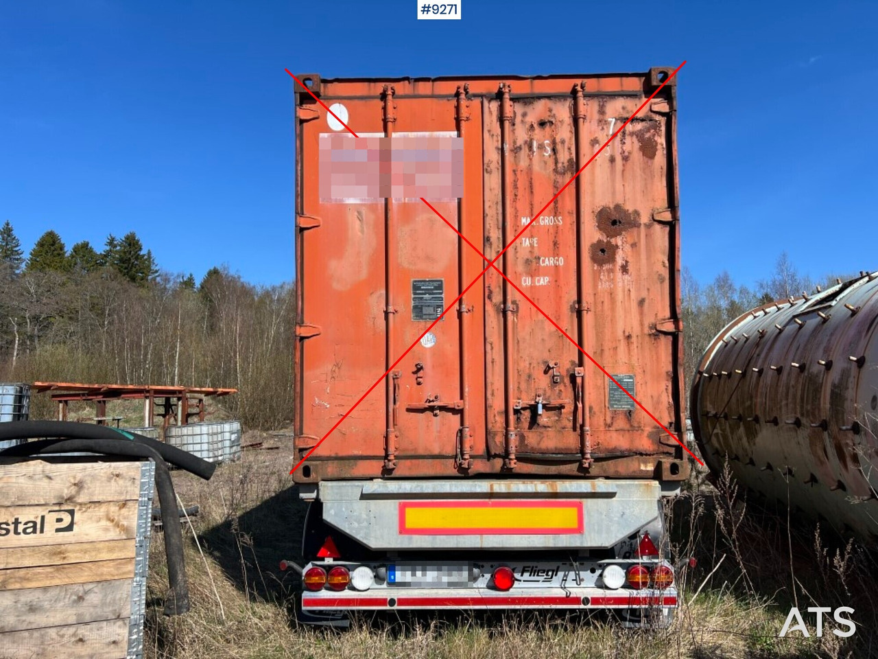 Container trailer- FLIEGL - Transportjer kontejnerësh/ Gjysmë rimorkio me karroceri të çmontueshme: foto 3 Container trailer- FLIEGL - Transportjer kontejnerësh/ Gjysmë rimorkio me karroceri të çmontueshme: foto 3