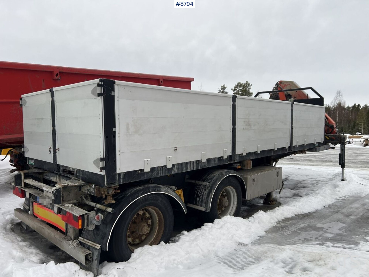 Crane trailer Narko with Palfinger PK16502 crane - Karroceri e hapur: foto 3 Crane trailer Narko with Palfinger PK16502 crane - Karroceri e hapur: foto 3