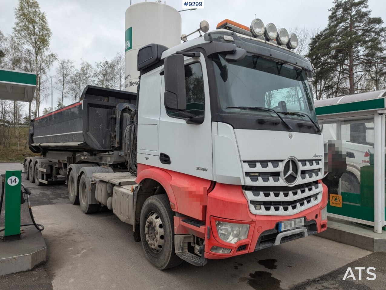 Tractor Unit Mercedes-Benz Arocs 3351 6x4 with tipper trailer - Gjysmë-kamion: foto 2 Tractor Unit Mercedes-Benz Arocs 3351 6x4 with tipper trailer - Gjysmë-kamion: foto 2