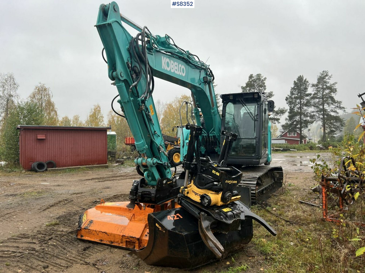 KOBELCO SK140 SRLC-7 with Trejon Cutting unit and Engcon tiltrotator (SEE VIDEO) - Ekskavator me zinxhirë: foto 1 KOBELCO SK140 SRLC-7 with Trejon Cutting unit and Engcon tiltrotator (SEE VIDEO) - Ekskavator me zinxhirë: foto 1