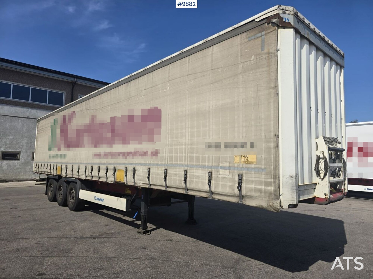 Krone trailer - Gjysmë rimorkio me tendë: foto 1 Krone trailer - Gjysmë rimorkio me tendë: foto 1