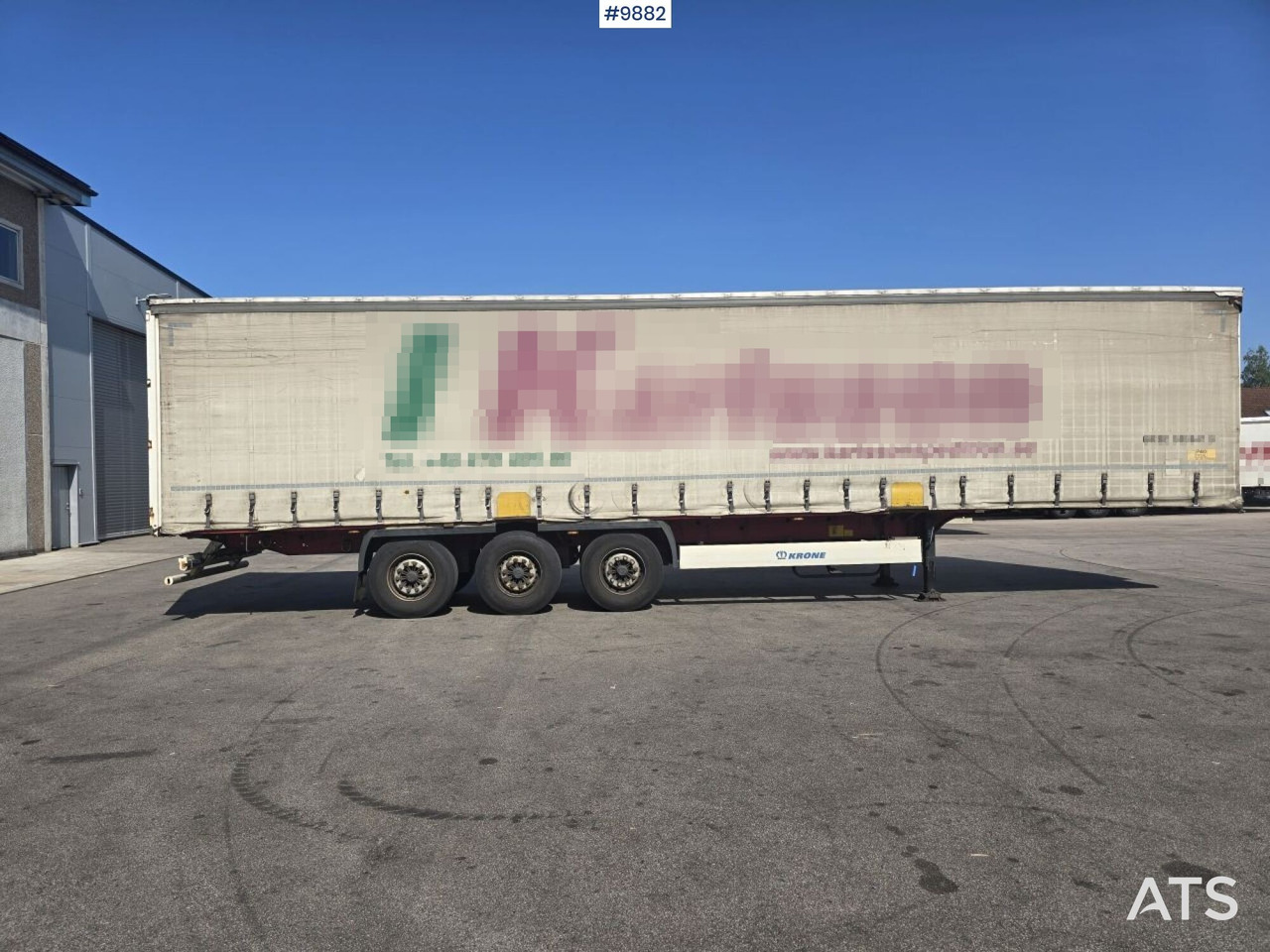 Krone trailer - Gjysmë rimorkio me tendë: foto 2 Krone trailer - Gjysmë rimorkio me tendë: foto 2