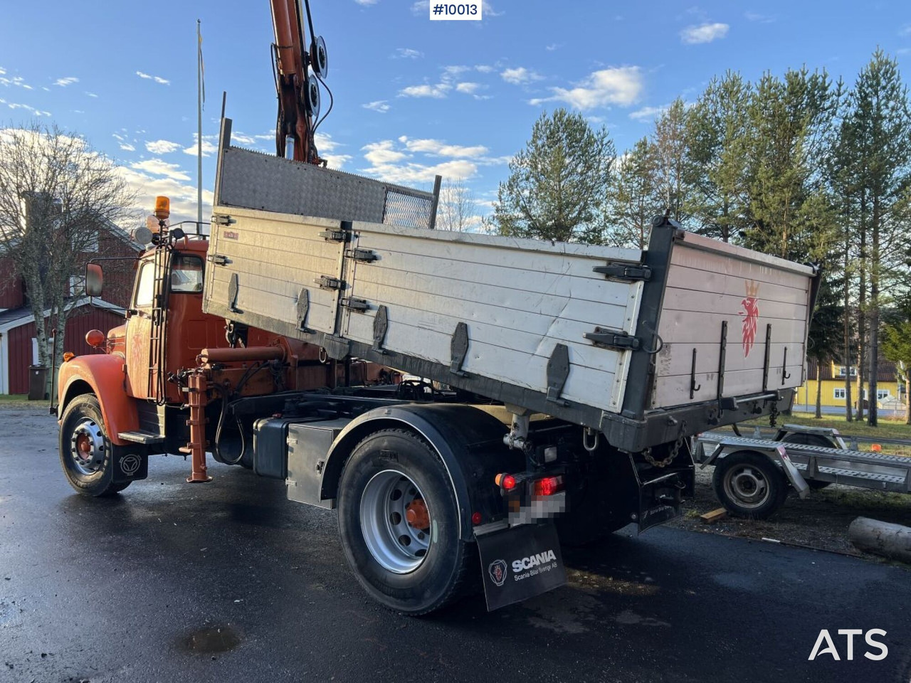 SCANIA L86 S46 Crane truck/tipper truck with attachments - Kamion vetëshkarkues, Kamion me vinç: foto 4 SCANIA L86 S46 Crane truck/tipper truck with attachments - Kamion vetëshkarkues, Kamion me vinç: foto 4