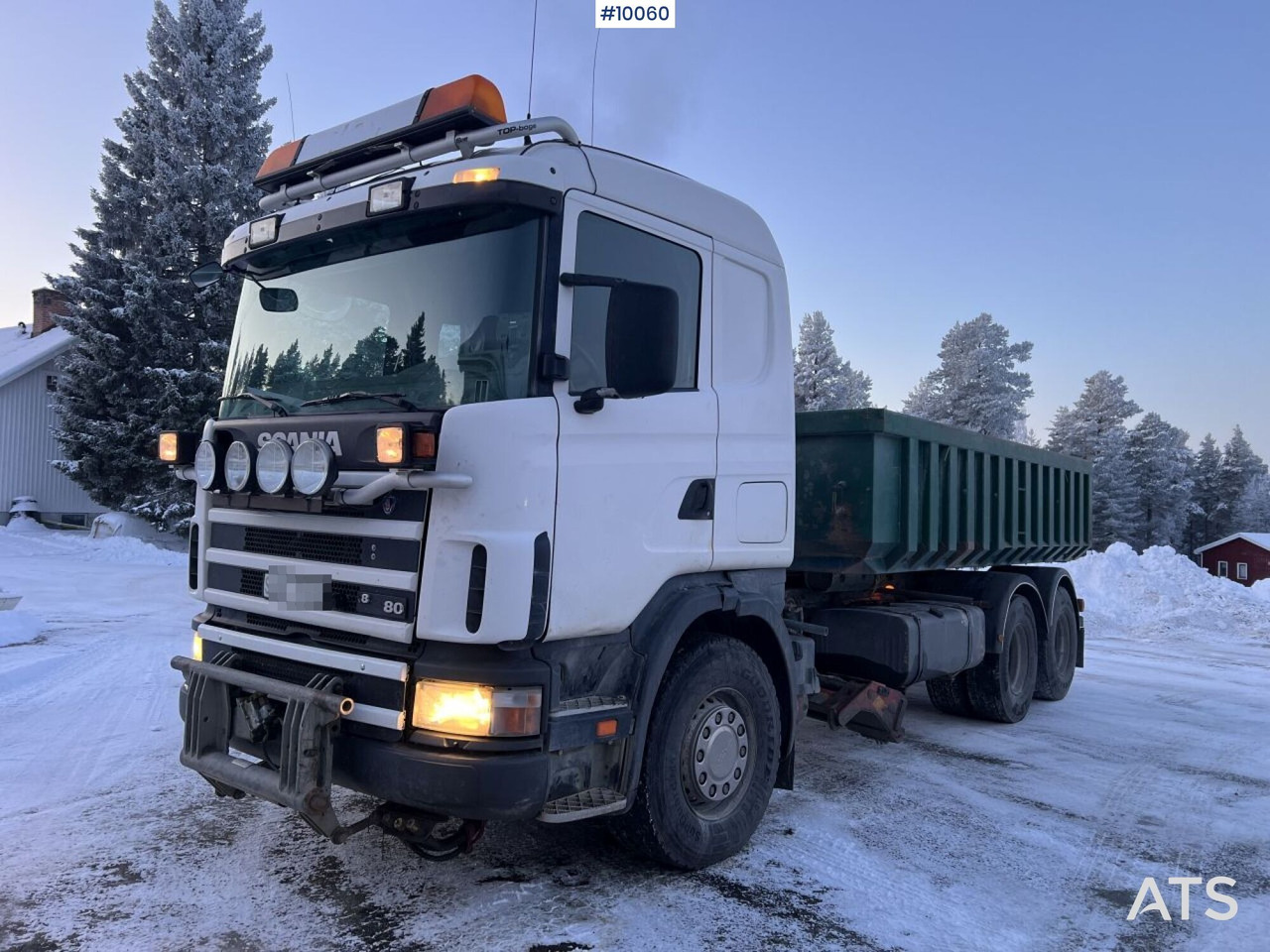 SCANIA R164 Tipper truck with plow equipment (VIDEO) - Kamion vetëshkarkues: foto 1 SCANIA R164 Tipper truck with plow equipment (VIDEO) - Kamion vetëshkarkues: foto 1
