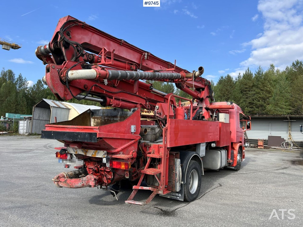 Scania P230 with Concrete pump - Pompë betoni: foto 4 Scania P230 with Concrete pump - Pompë betoni: foto 4