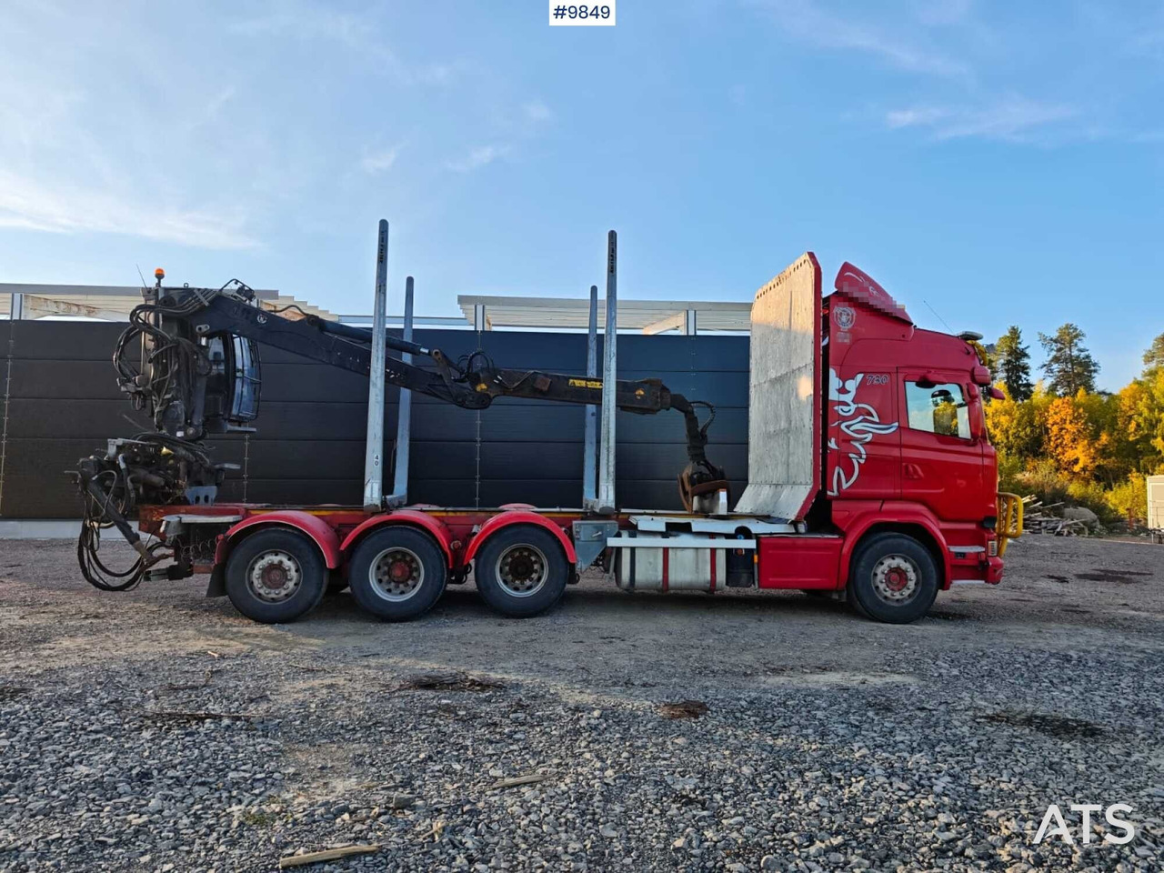 Scania R730 Tridem Timber Truck with Loglift F125S Crane (VIDEO) - Kamion për transport druri, Kamion me vinç: foto 3 Scania R730 Tridem Timber Truck with Loglift F125S Crane (VIDEO) - Kamion për transport druri, Kamion me vinç: foto 3