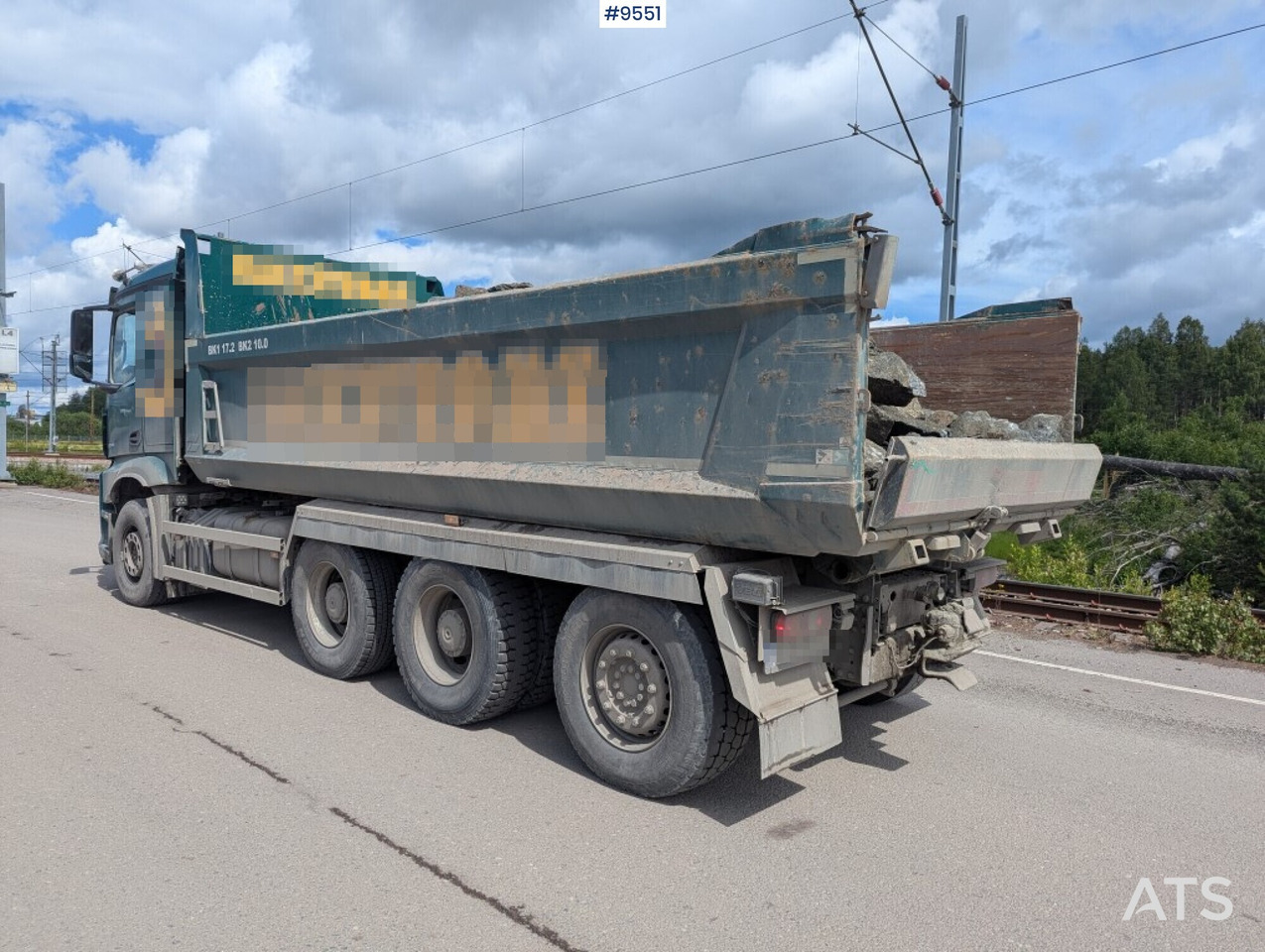 Tipper truck Mercedes Benz Arocs 3253 with Zetterberg flatbed - Kamion vetëshkarkues: foto 4 Tipper truck Mercedes Benz Arocs 3253 with Zetterberg flatbed - Kamion vetëshkarkues: foto 4