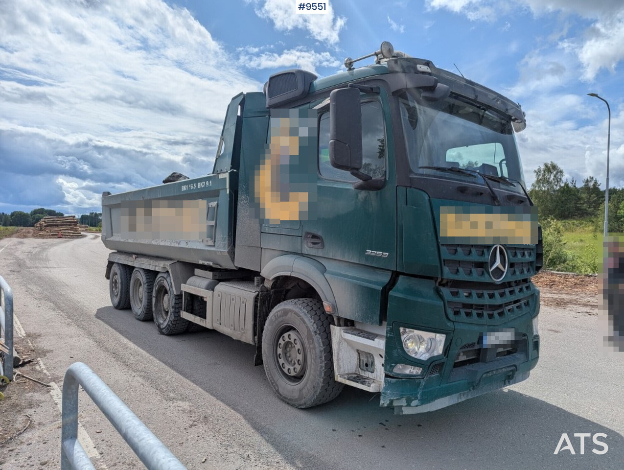 Tipper truck Mercedes Benz Arocs 3253 with Zetterberg flatbed - Kamion vetëshkarkues: foto 2 Tipper truck Mercedes Benz Arocs 3253 with Zetterberg flatbed - Kamion vetëshkarkues: foto 2