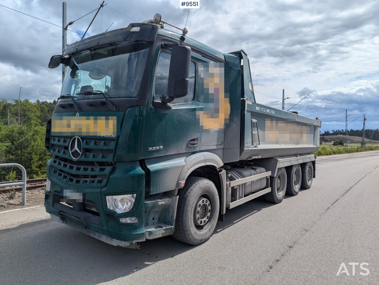 Tipper truck Mercedes Benz Arocs 3253 with Zetterberg flatbed - Kamion vetëshkarkues: foto 1 Tipper truck Mercedes Benz Arocs 3253 with Zetterberg flatbed - Kamion vetëshkarkues: foto 1