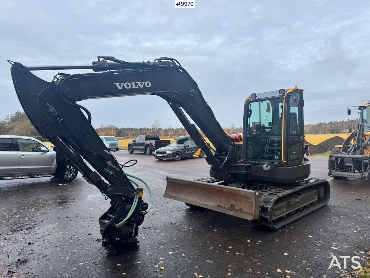 Volvo ECR88D crawler excavator with rotor tilt, 3 buckets, and ripper. 910 hours! - Ekskavator me zinxhirë: foto 2 Volvo ECR88D crawler excavator with rotor tilt, 3 buckets, and ripper. 910 hours! - Ekskavator me zinxhirë: foto 2