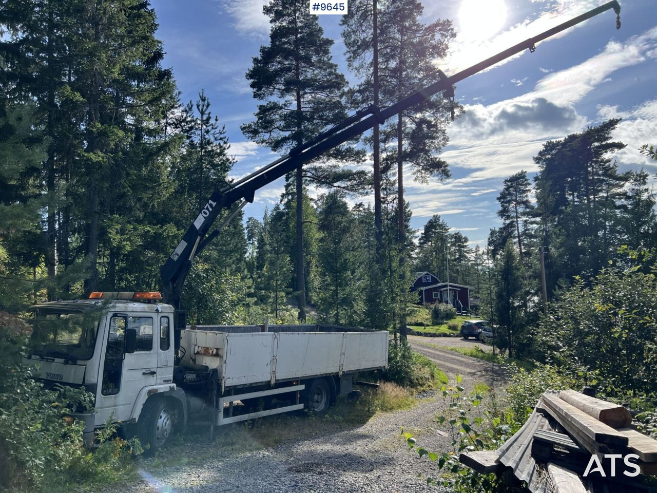 Volvo FL 614 4X2 Crane truck Repair object (VIDEO) - Kamion me karroceri të hapur, Kamion me vinç: foto 1 Volvo FL 614 4X2 Crane truck Repair object (VIDEO) - Kamion me karroceri të hapur, Kamion me vinç: foto 1