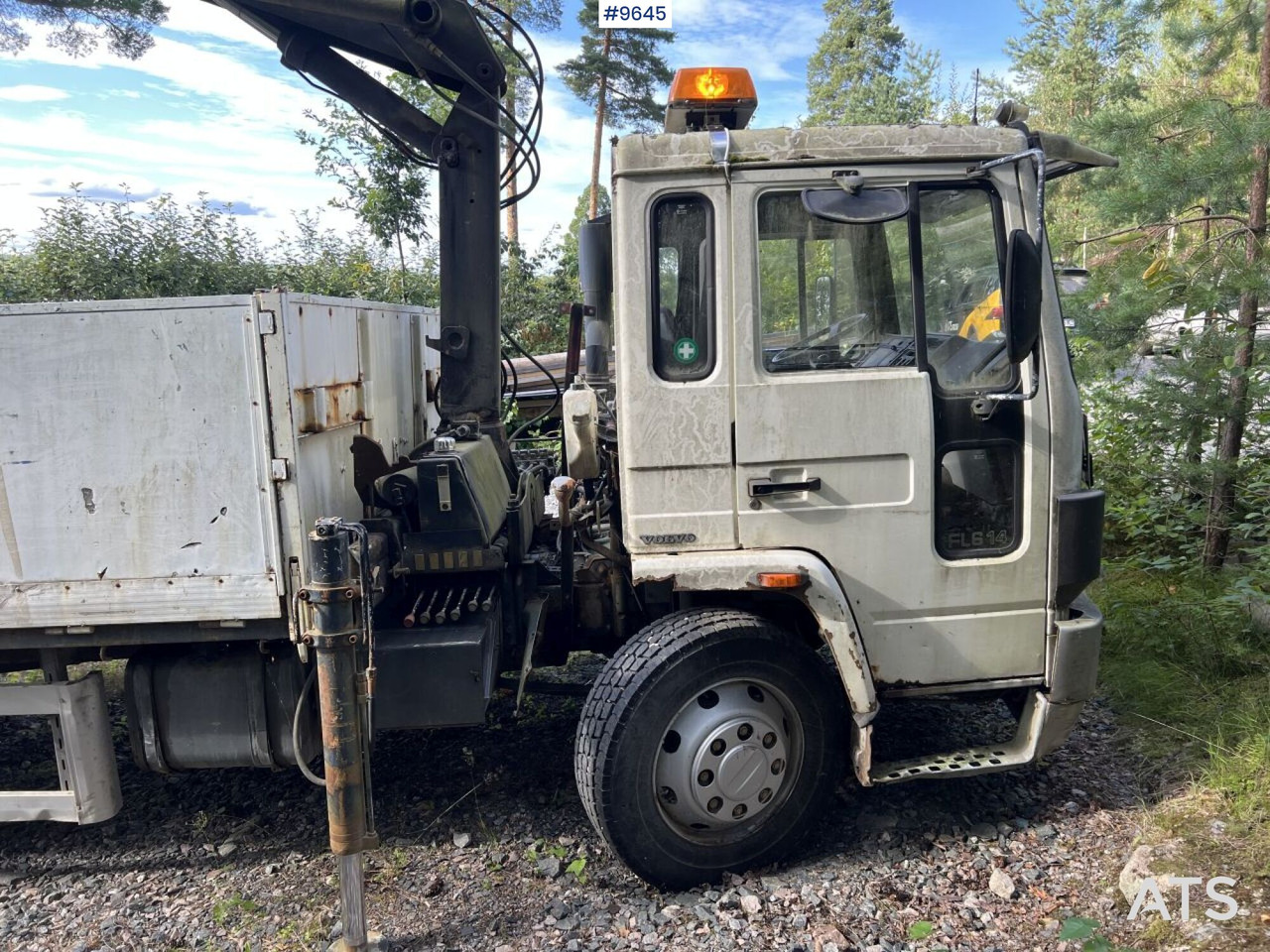 Volvo FL 614 4X2 Crane truck Repair object (VIDEO) - Kamion me karroceri të hapur, Kamion me vinç: foto 4 Volvo FL 614 4X2 Crane truck Repair object (VIDEO) - Kamion me karroceri të hapur, Kamion me vinç: foto 4