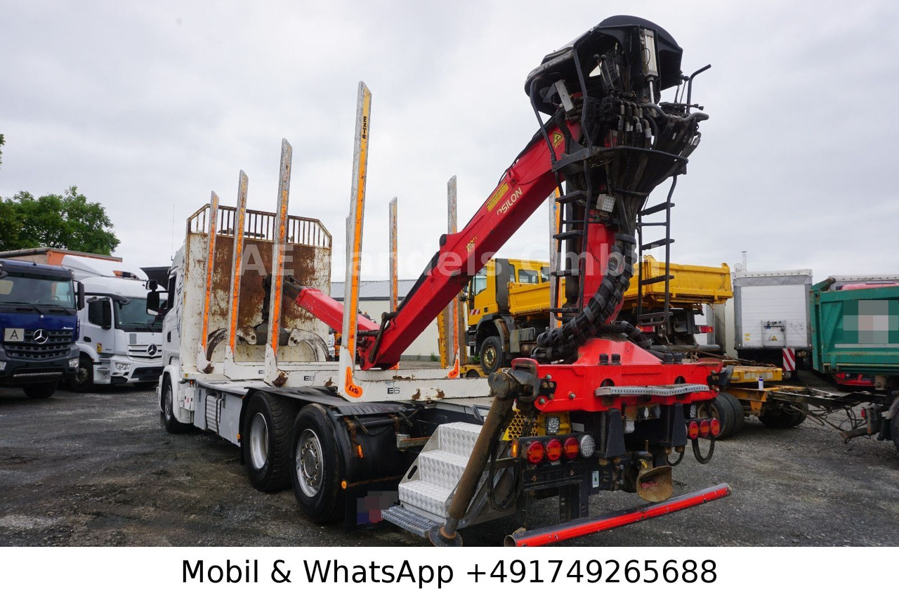 Scania R580 V8 Highline Palfinger-M120L97 *Retarder/ACC - Kamion për transport druri, Kamion me vinç: foto 5 Scania R580 V8 Highline Palfinger-M120L97 *Retarder/ACC - Kamion për transport druri, Kamion me vinç: foto 5