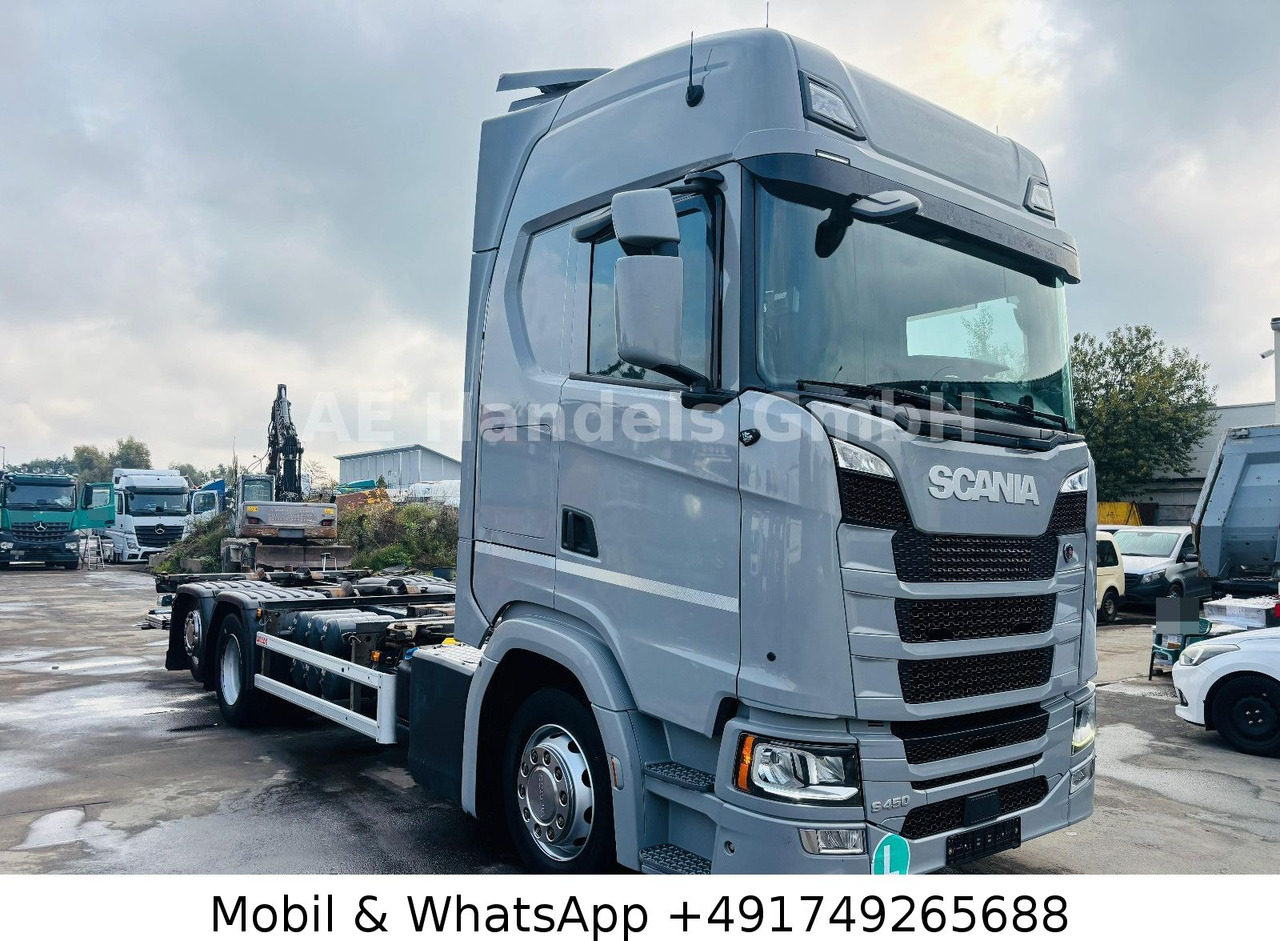Scania S450 HighLine BDF *Retarder/Lenk+Lift/Multi/LBW - Transportjer kontejnerësh/ Kamion me karroceri të çmontueshme: foto 1 Scania S450 HighLine BDF *Retarder/Lenk+Lift/Multi/LBW - Transportjer kontejnerësh/ Kamion me karroceri të çmontueshme: foto 1