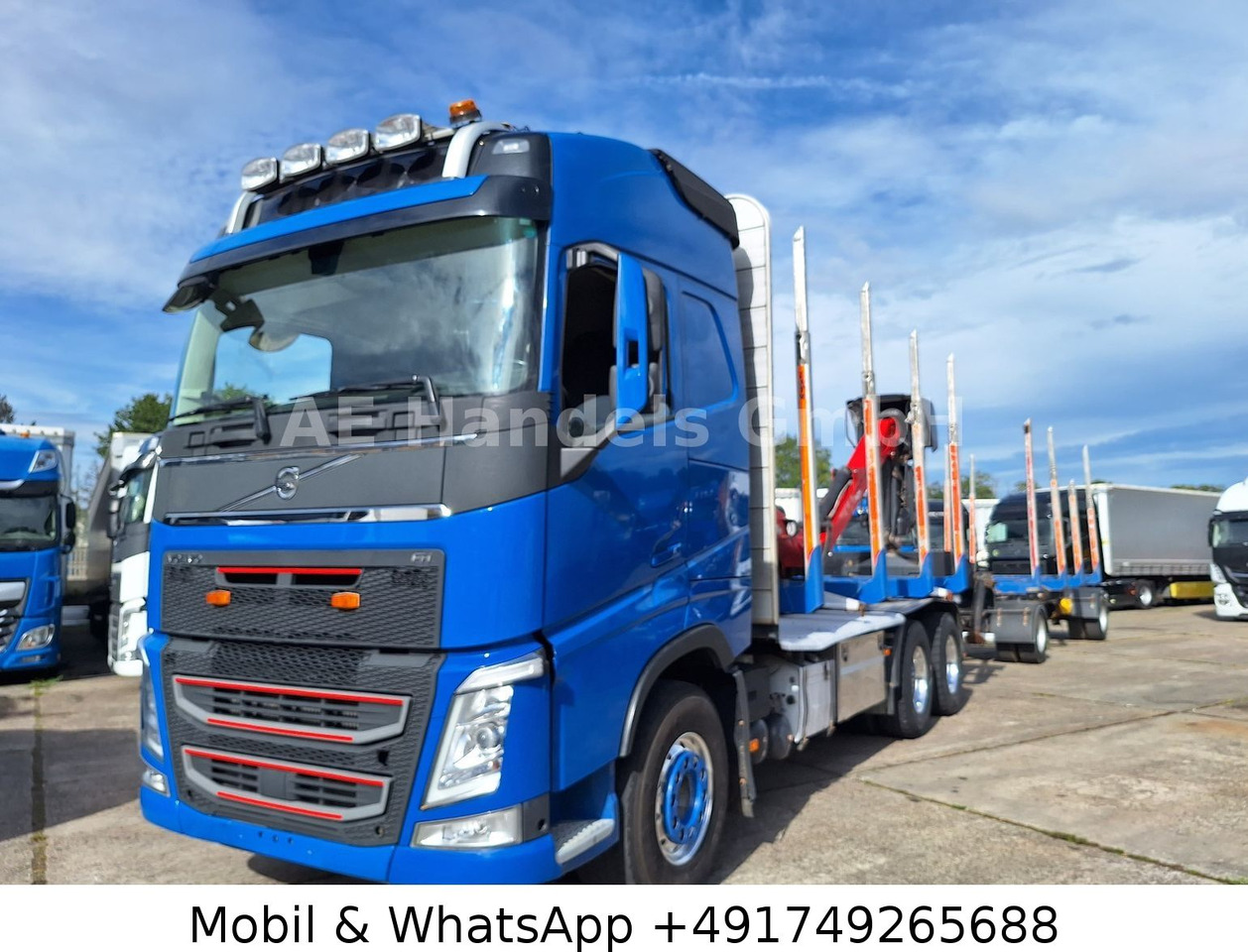 Volvo FH 540 Globe BL 6x4 Palfinger M12L80 *Retarder - Kamion për transport druri, Kamion me vinç: foto 2 Volvo FH 540 Globe BL 6x4 Palfinger M12L80 *Retarder - Kamion për transport druri, Kamion me vinç: foto 2