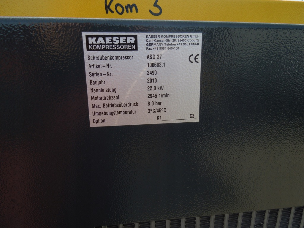 KAESER ASD37 - Kompresor ajri: foto 4 KAESER ASD37 - Kompresor ajri: foto 4