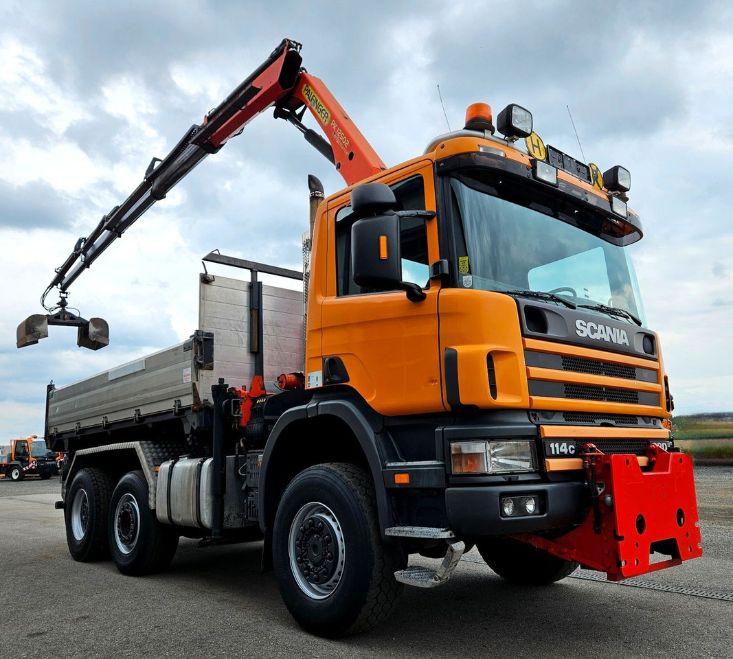 Scania P114 380 6x4-4 Palfinger PK12502 Kran Funk - Kamion vetëshkarkues, Kamion me vinç: foto 2 Scania P114 380 6x4-4 Palfinger PK12502 Kran Funk - Kamion vetëshkarkues, Kamion me vinç: foto 2
