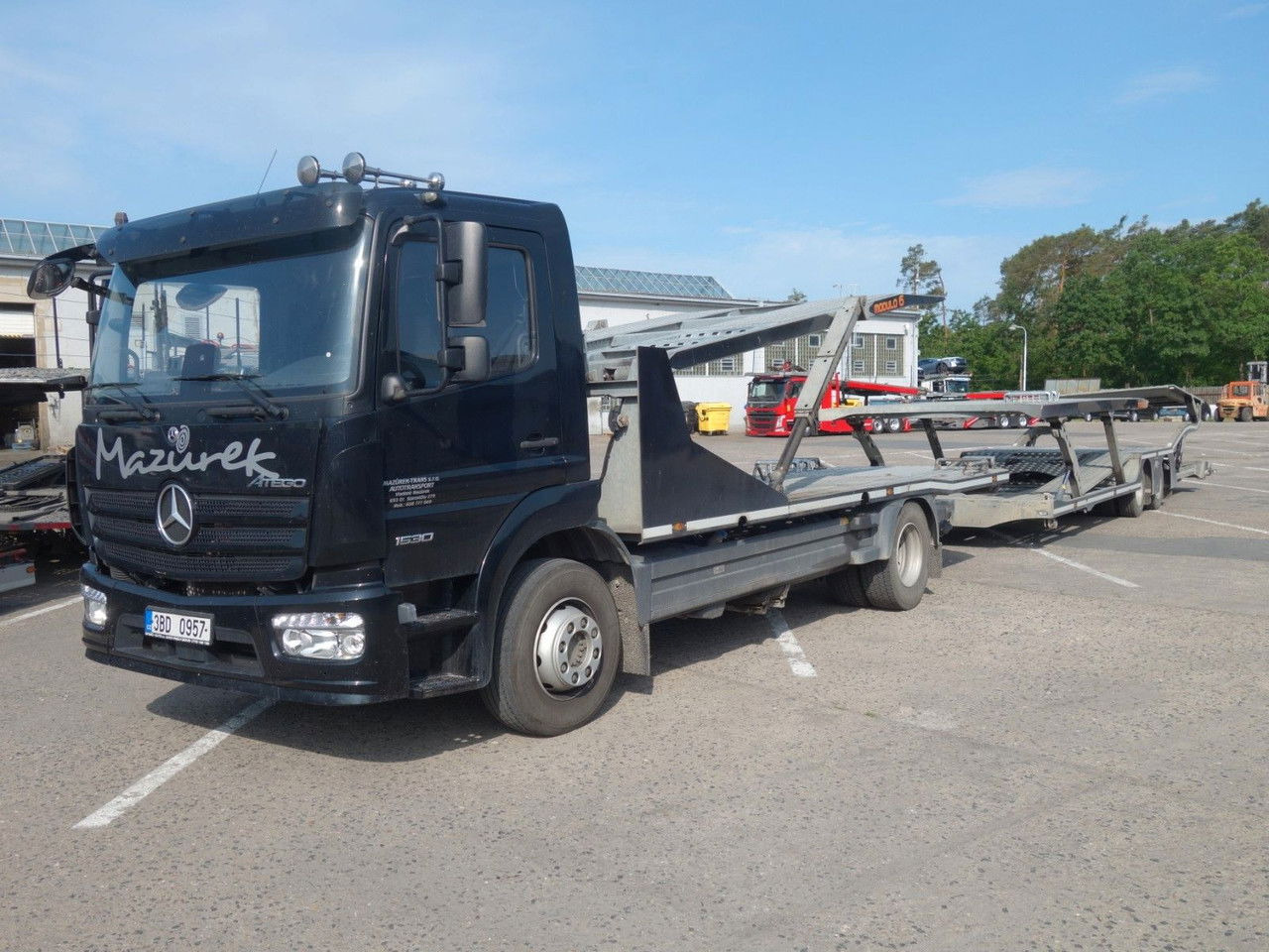 Mercedes-Benz Atego 1530 mit Anhänger für 7 PKW - Autotransportues: foto 1 Mercedes-Benz Atego 1530 mit Anhänger für 7 PKW - Autotransportues: foto 1
