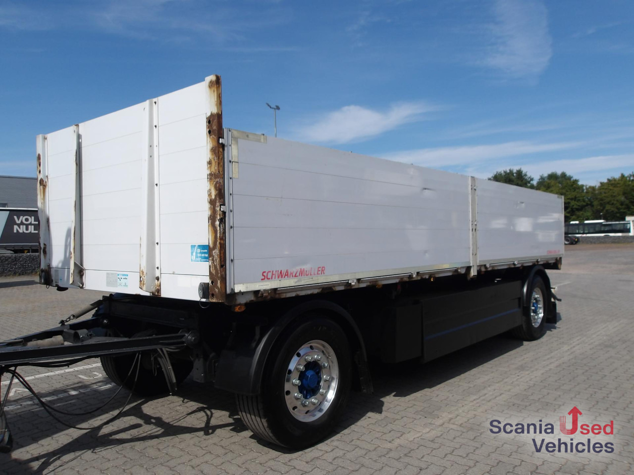 SCHWARZMUELLER AZ18 T-Serie - BPW Achsen - ALCOA - Palettenkasten - Rimorkio e hapur/ Platformë: foto 1 SCHWARZMUELLER AZ18 T-Serie - BPW Achsen - ALCOA - Palettenkasten - Rimorkio e hapur/ Platformë: foto 1