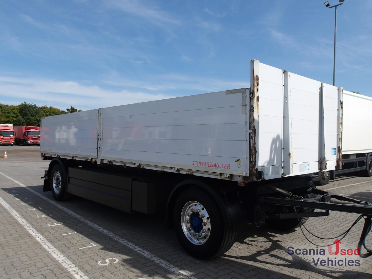 SCHWARZMUELLER AZ18 T-Serie - BPW Achsen - ALCOA - Palettenkasten - Rimorkio e hapur/ Platformë: foto 3 SCHWARZMUELLER AZ18 T-Serie - BPW Achsen - ALCOA - Palettenkasten - Rimorkio e hapur/ Platformë: foto 3