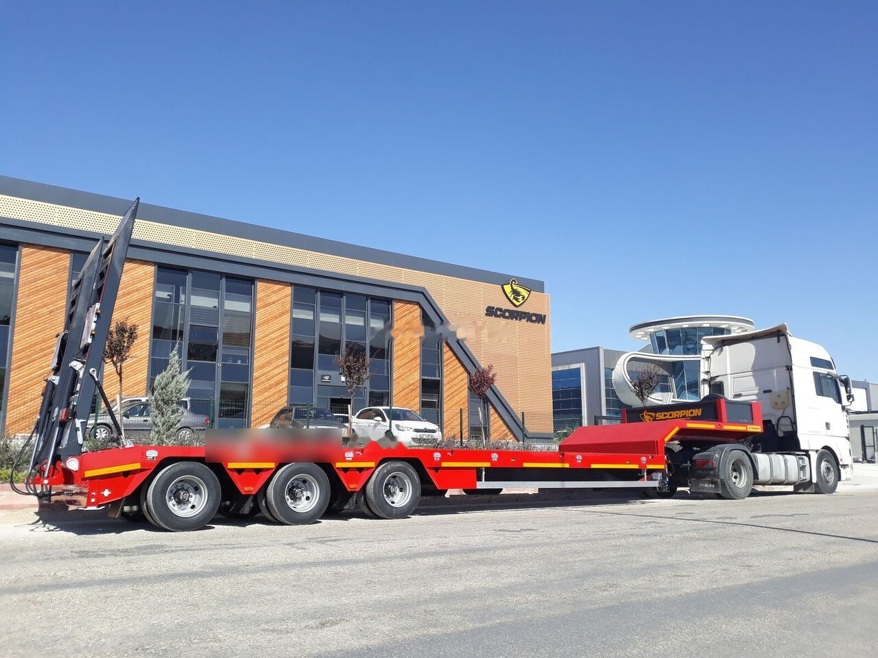Gjysmë rimorkio me plan ngarkimi të ulët i ri Scorpion Trailer SCORPION TRAILER NEW 3 AXLE LWOBED SEMI TRAILER (MANUFACTURER COMPANY): foto 8