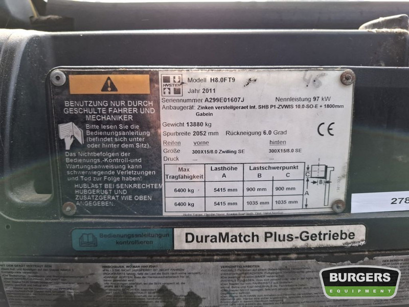 Hyster H8.0FT-9 - Pirun më gaz: foto 5 Hyster H8.0FT-9 - Pirun më gaz: foto 5