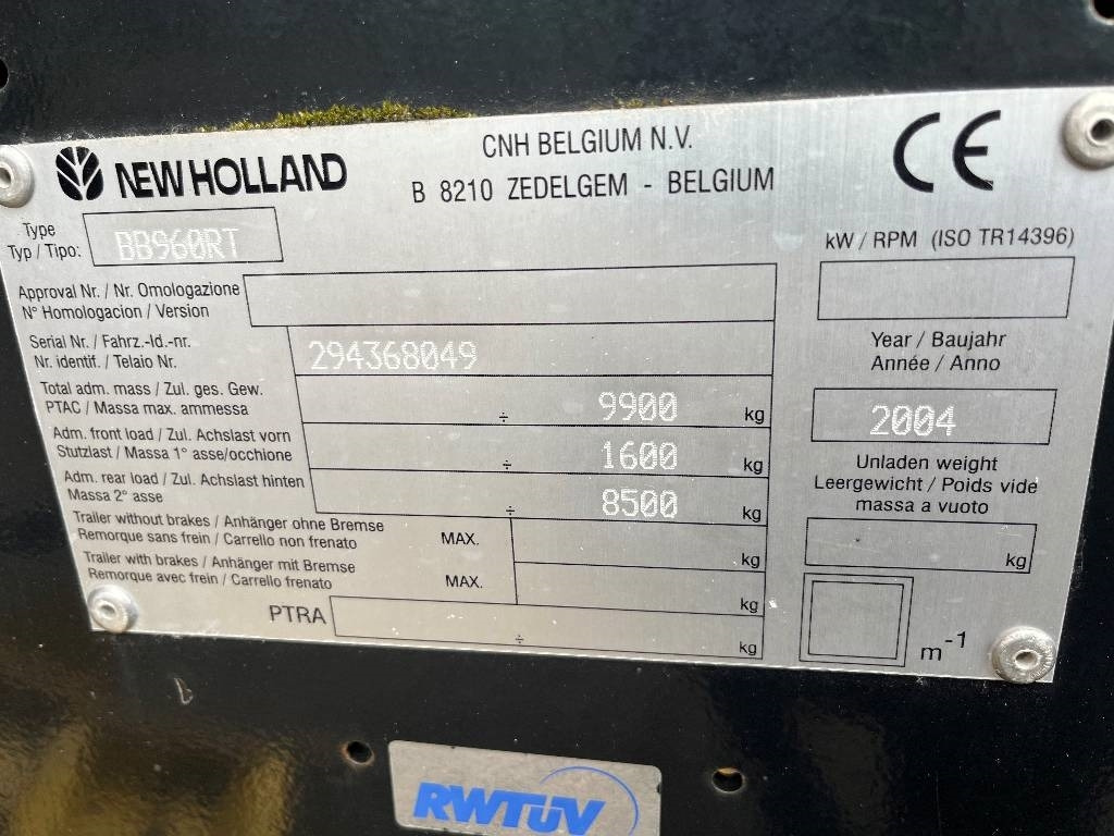 New Holland BB 960 A Dismantled: only spare parts - Dengmbledhëse katrore: foto 2 New Holland BB 960 A Dismantled: only spare parts - Dengmbledhëse katrore: foto 2
