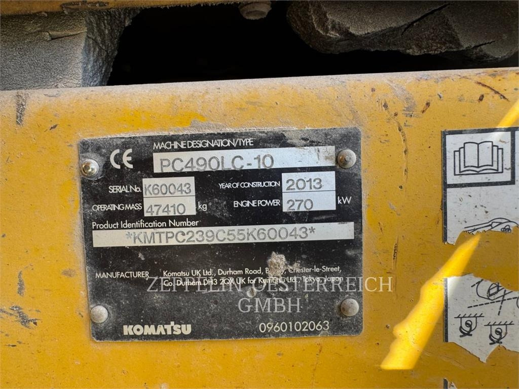 Komatsu PC490LC-10 - Ekskavator me zinxhirë: foto 4 Komatsu PC490LC-10 - Ekskavator me zinxhirë: foto 4