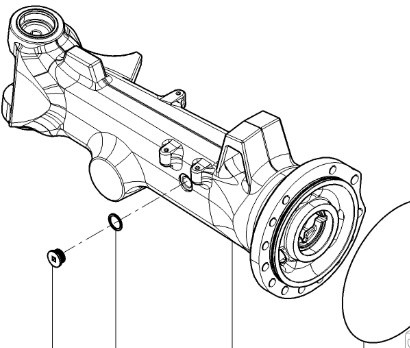 CLAAS Arion 610 660 Korpus Obudowa Pochwa Przedniej Osi 0011657710 0011638410 - Aksi i përparmë për Makineri bujqësore: foto 2 CLAAS Arion 610 660 Korpus Obudowa Pochwa Przedniej Osi 0011657710 0011638410 - Aksi i përparmë për Makineri bujqësore: foto 2
