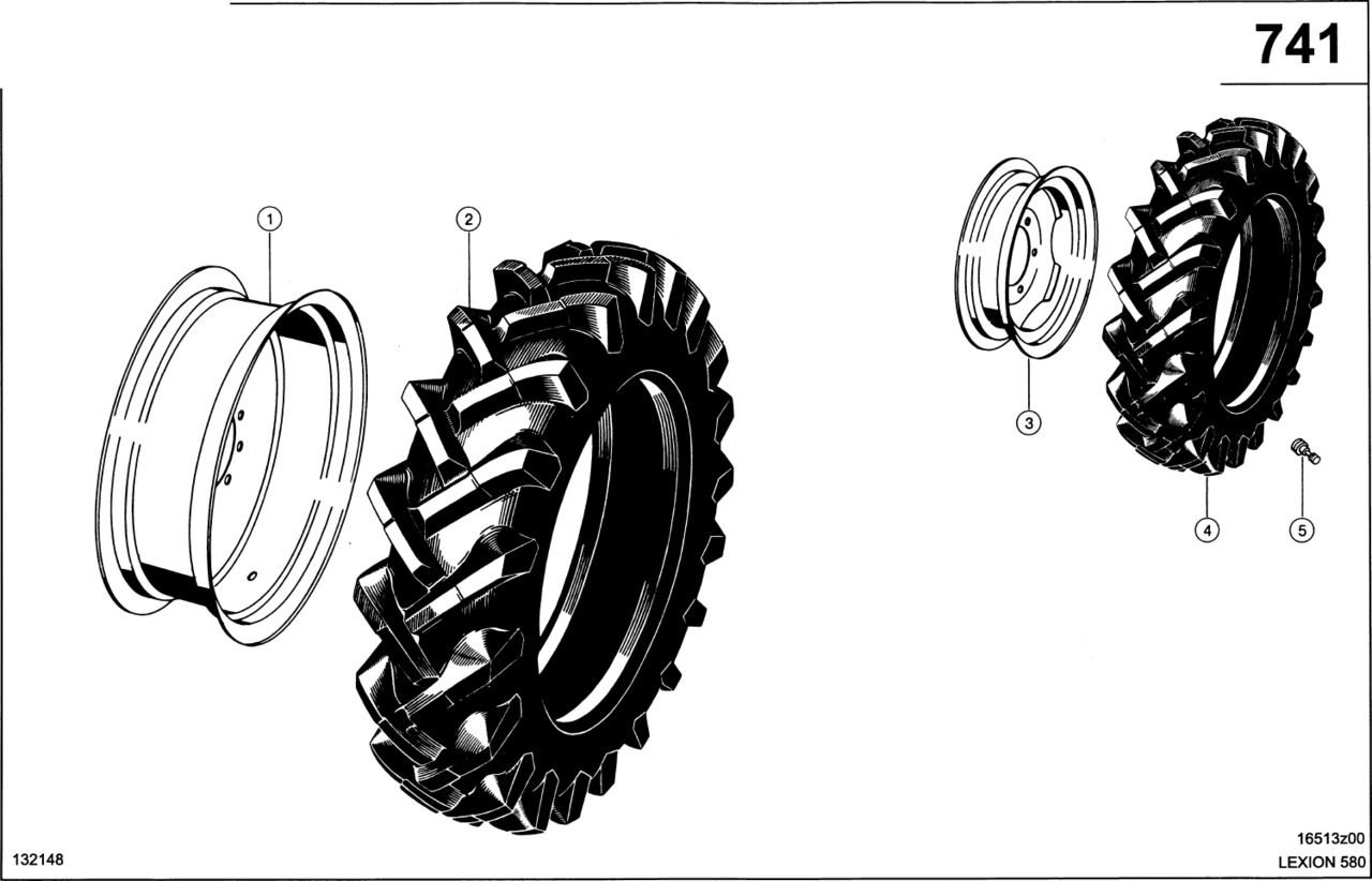 Claas Lexion 580 WĄŻ 0007487280 (Ogumienie) - Gomë për Autokombajnë: foto 1 Claas Lexion 580 WĄŻ 0007487280 (Ogumienie) - Gomë për Autokombajnë: foto 1