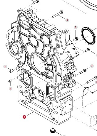 Fendt 936 Gen 7 Silnik D1556LE523 Osłona Obudowa Koła Zamachowego H218PF150075A - Volanti për Traktor: foto 1 Fendt 936 Gen 7 Silnik D1556LE523 Osłona Obudowa Koła Zamachowego H218PF150075A - Volanti për Traktor: foto 1