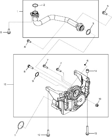 John Deere 9470RX - Pompa olejowa DZ110644 (Silnik) - Pompa e vajit për Makineri bujqësore: foto 1 John Deere 9470RX - Pompa olejowa DZ110644 (Silnik) - Pompa e vajit për Makineri bujqësore: foto 1