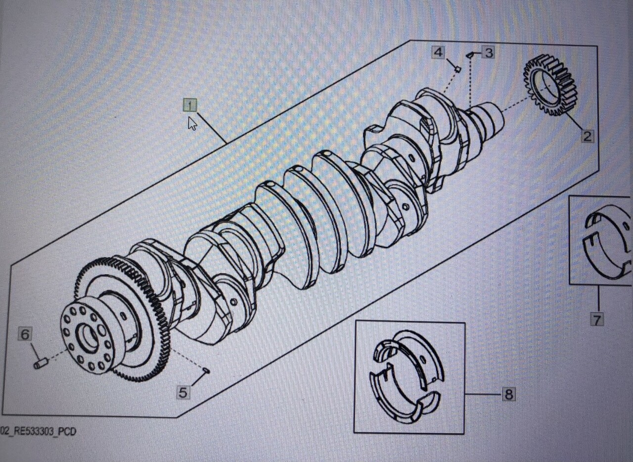 John Deere - wał korbowy John Deere 8345R 7250R 7290R 8235R 8260R 8370R RE565972 - Kollodok për Makineri bujqësore: foto 1 John Deere - wał korbowy John Deere 8345R 7250R 7290R 8235R 8260R 8370R RE565972 - Kollodok për Makineri bujqësore: foto 1