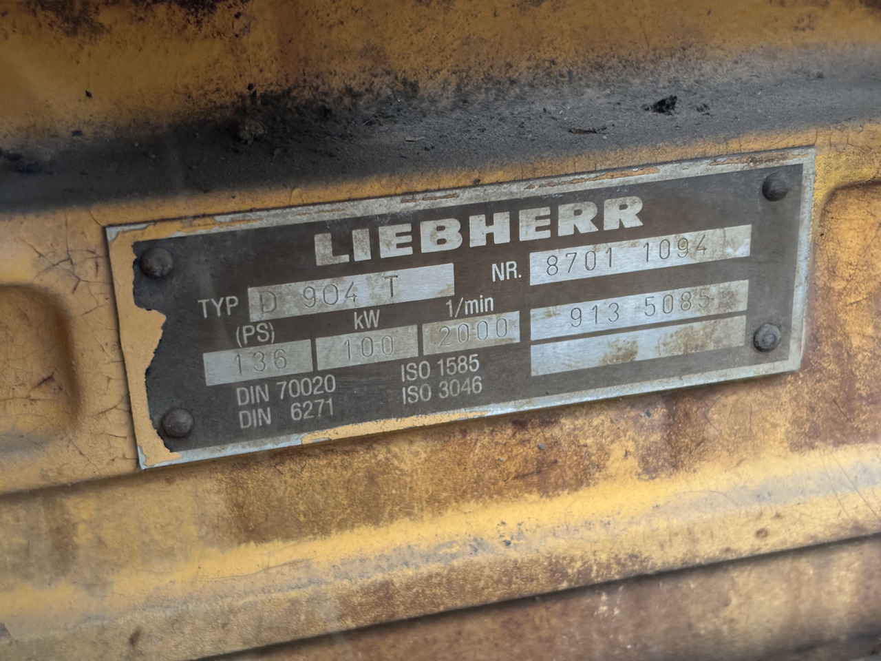 Liebherr D904T D 904 T Silnik Kompletny Blok Koło Zamachowe Wał Korbowy Pokrywa Miska CZĘŚCI - Volanti për Makineri bujqësore: foto 1 Liebherr D904T D 904 T Silnik Kompletny Blok Koło Zamachowe Wał Korbowy Pokrywa Miska CZĘŚCI - Volanti për Makineri bujqësore: foto 1