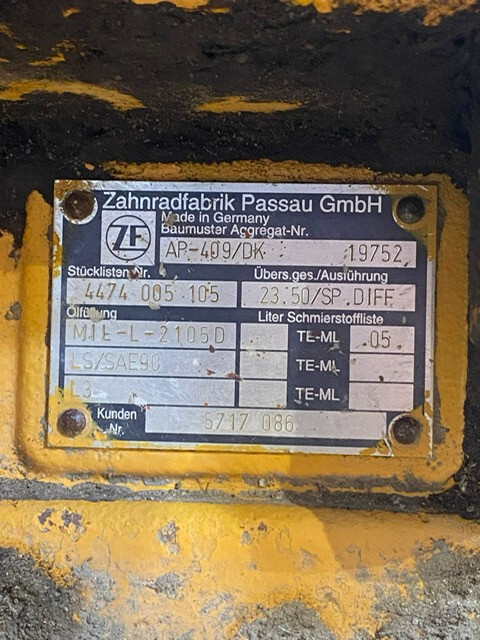Liebherr L544 obudowa dyferencjału , ZF 446046609A / AP-409/DK / 4474005105 - Ingranazhi i diferencialit për Makineri ndërtimi: foto 3 Liebherr L544 obudowa dyferencjału , ZF 446046609A / AP-409/DK / 4474005105 - Ingranazhi i diferencialit për Makineri ndërtimi: foto 3
